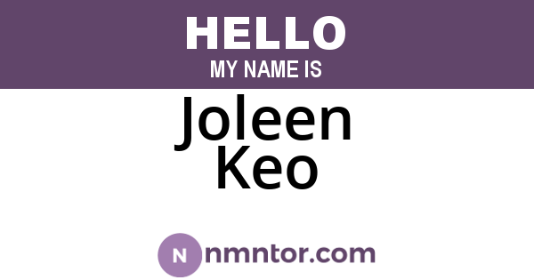 Joleen Keo