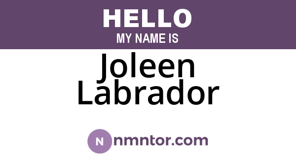 Joleen Labrador