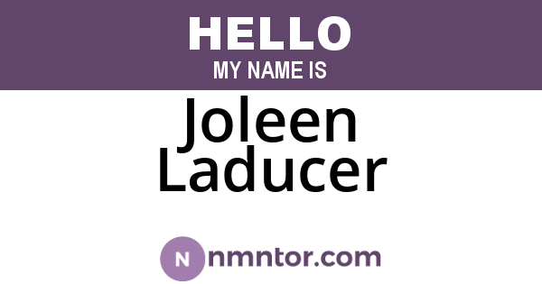 Joleen Laducer