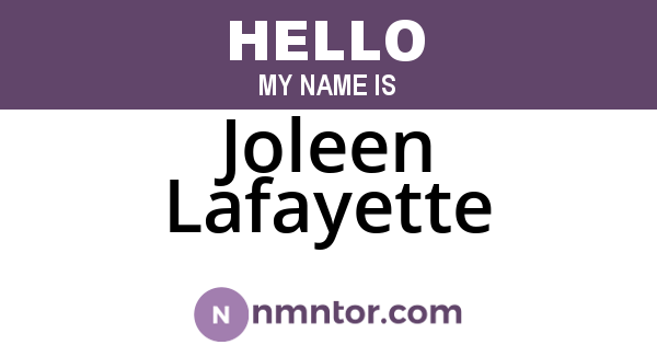 Joleen Lafayette