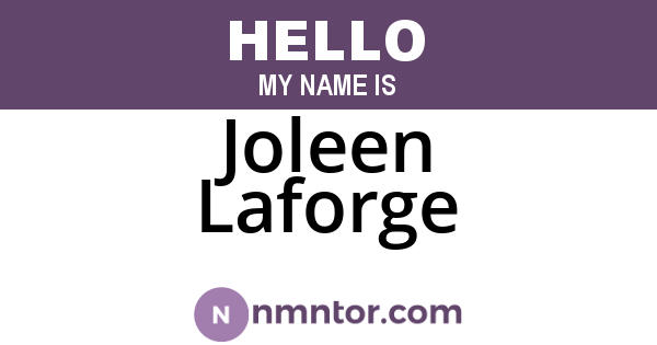 Joleen Laforge