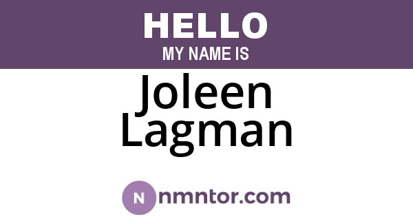 Joleen Lagman