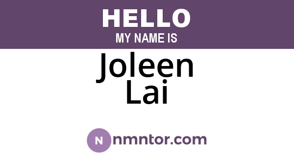 Joleen Lai