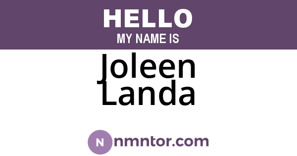 Joleen Landa