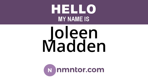 Joleen Madden