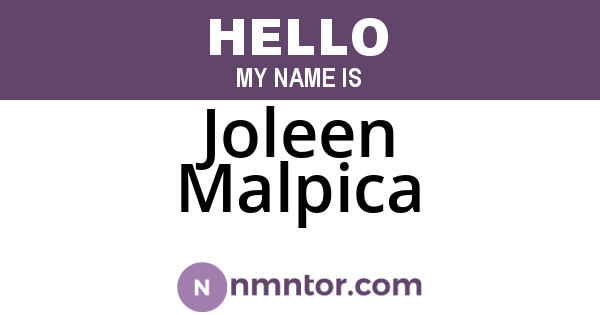 Joleen Malpica