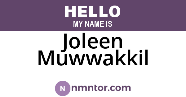 Joleen Muwwakkil