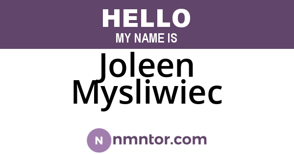 Joleen Mysliwiec