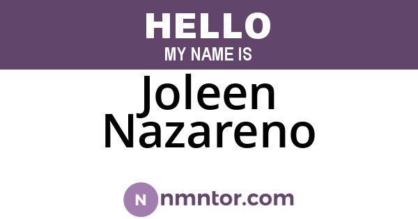 Joleen Nazareno