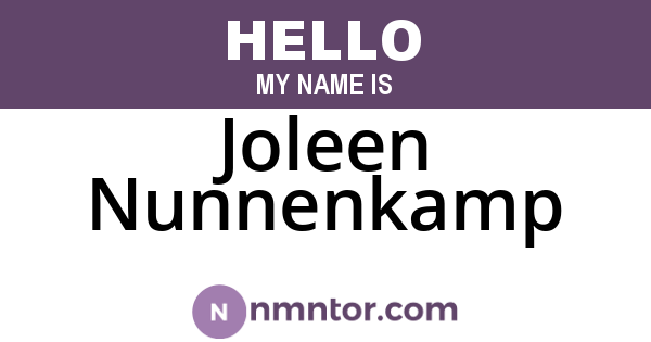 Joleen Nunnenkamp