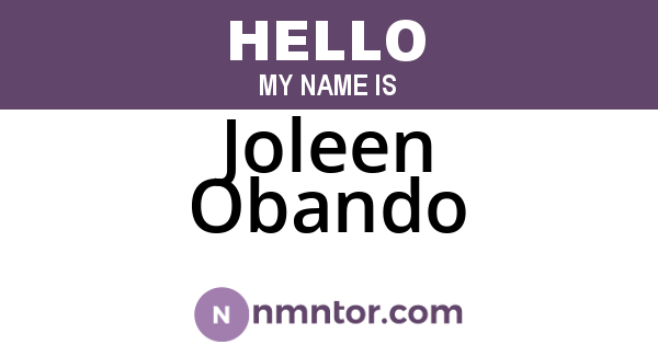 Joleen Obando