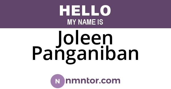 Joleen Panganiban