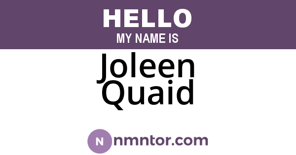 Joleen Quaid