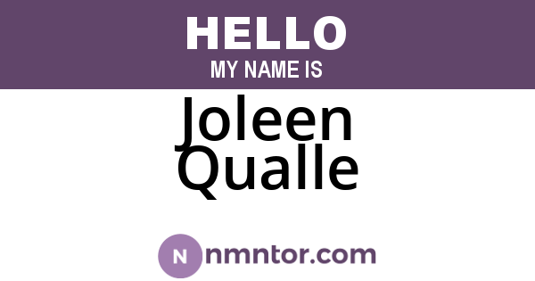 Joleen Qualle