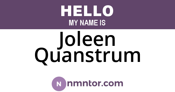 Joleen Quanstrum