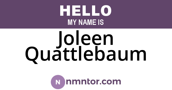 Joleen Quattlebaum