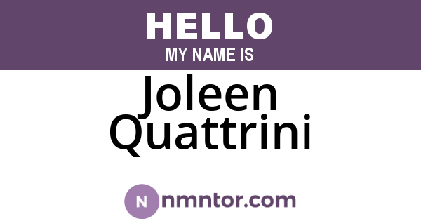 Joleen Quattrini