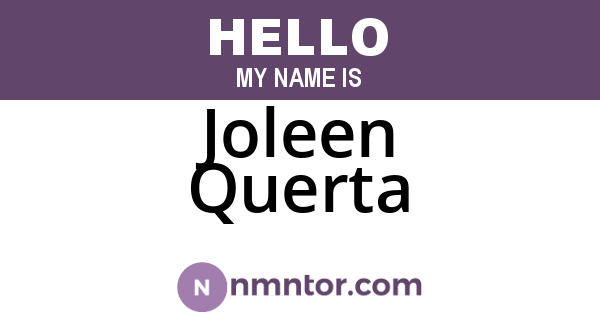 Joleen Querta
