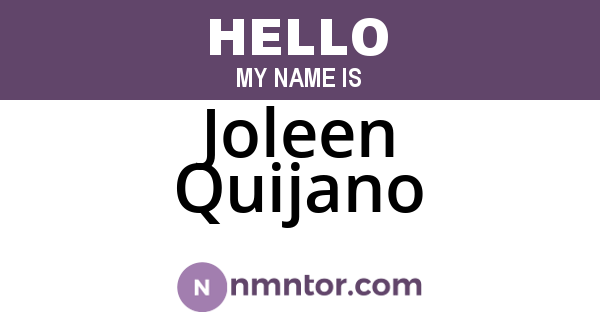 Joleen Quijano