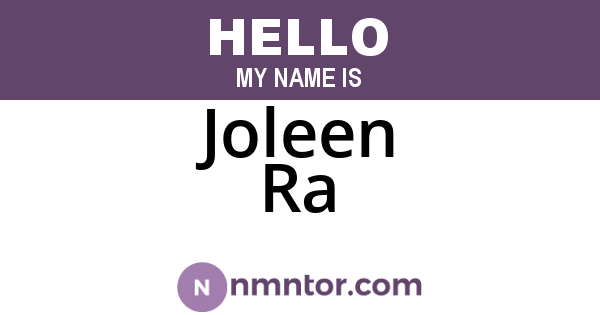 Joleen Ra