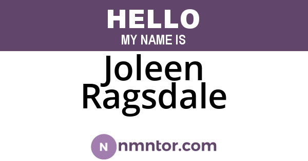 Joleen Ragsdale