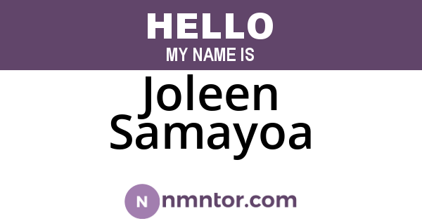 Joleen Samayoa