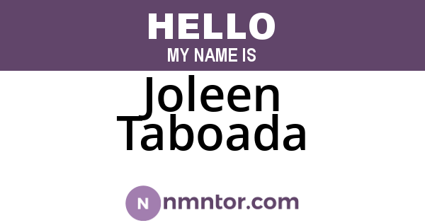 Joleen Taboada