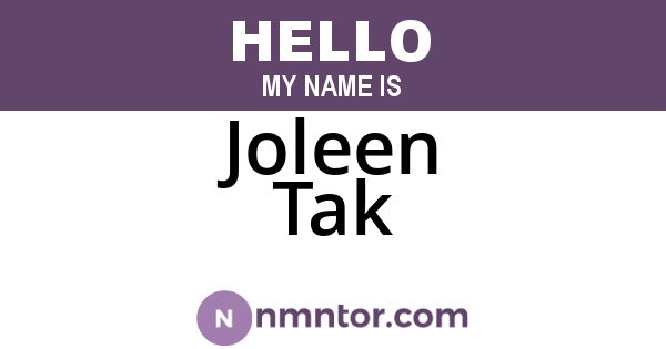 Joleen Tak