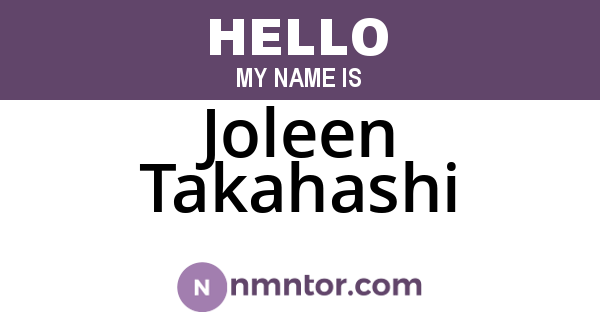 Joleen Takahashi
