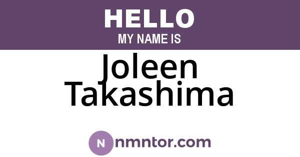 Joleen Takashima