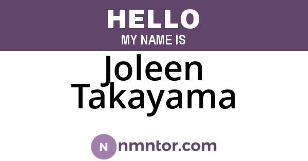 Joleen Takayama