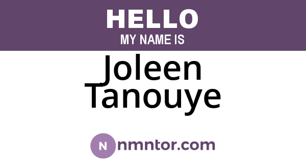 Joleen Tanouye