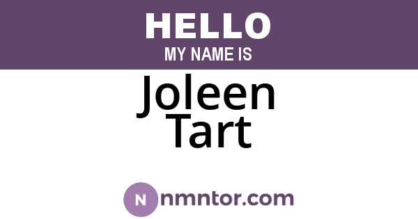 Joleen Tart