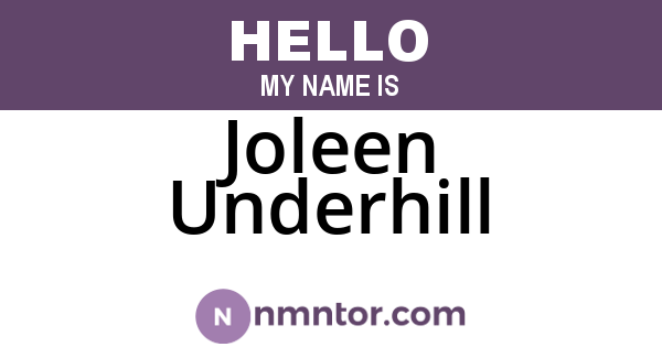 Joleen Underhill