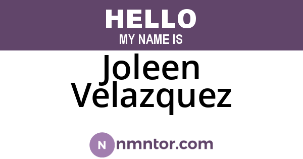 Joleen Velazquez