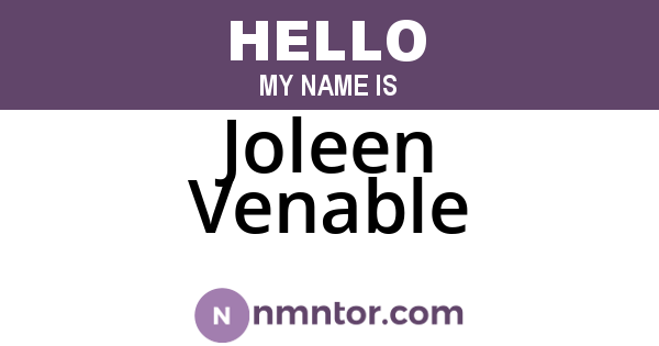 Joleen Venable