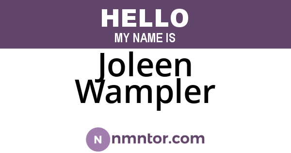 Joleen Wampler