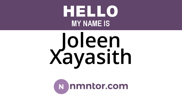 Joleen Xayasith