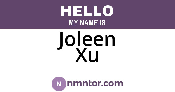 Joleen Xu