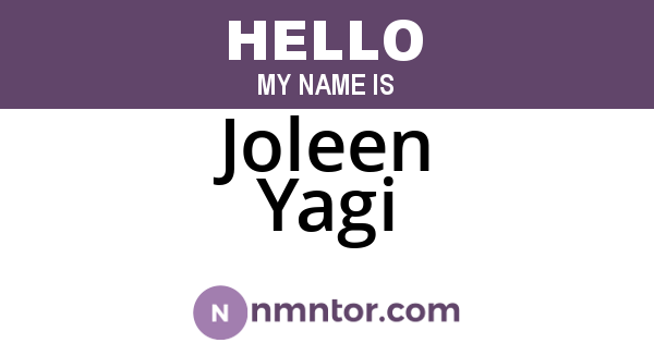 Joleen Yagi