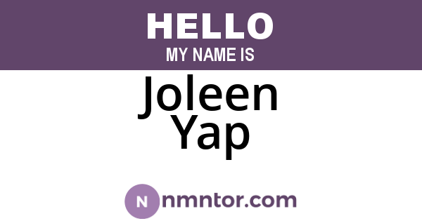 Joleen Yap