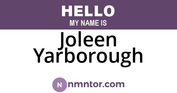 Joleen Yarborough