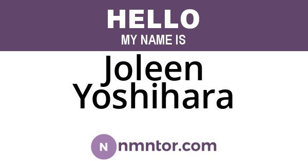 Joleen Yoshihara