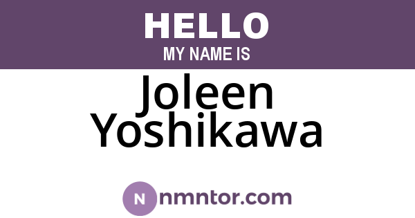 Joleen Yoshikawa