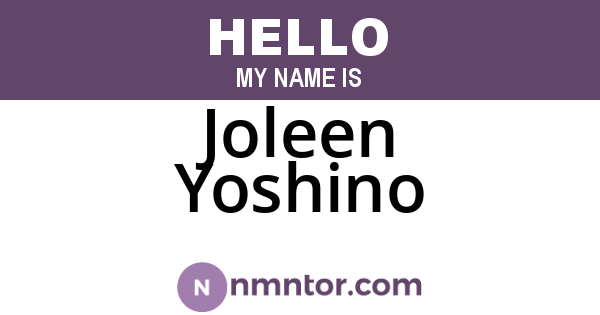 Joleen Yoshino