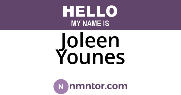 Joleen Younes