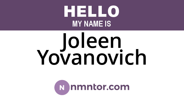 Joleen Yovanovich