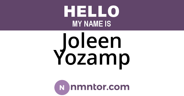 Joleen Yozamp
