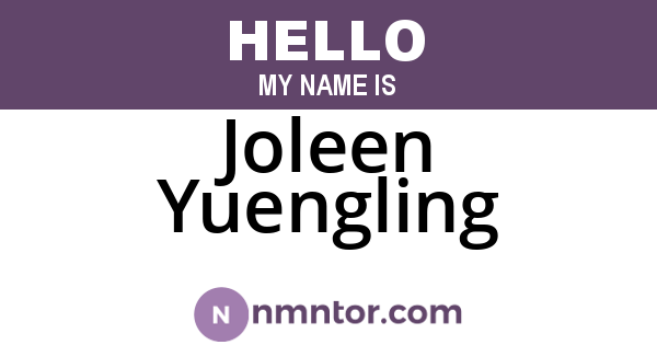 Joleen Yuengling
