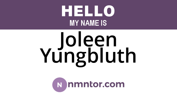 Joleen Yungbluth